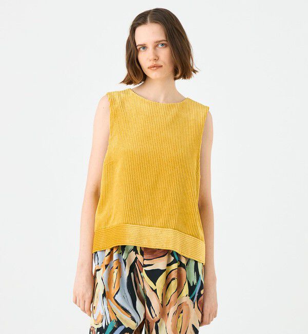 Ballsey「ラメコーデュロイ フロンタブルトップス」|シャツ・ブラウス|