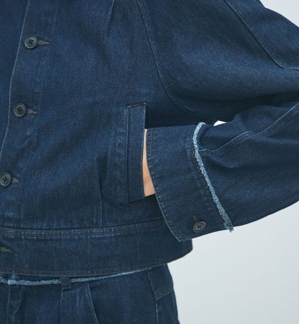 MACPHEE「ハードツイストデニム ショートジャケット」|デニムジャケット|