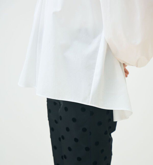 TOMORROWLAND collection「ホワイトコンビネーション ボザムチュニックブラウス」|シャツ・ブラウス|