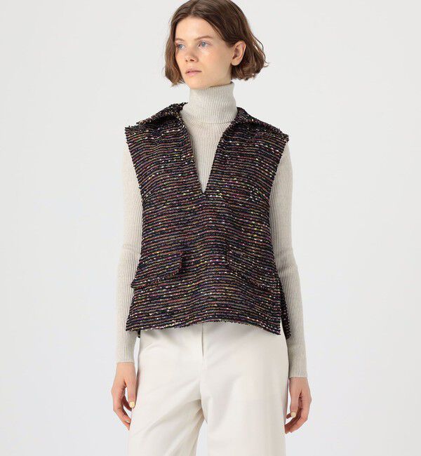 Ballsey「フリンジヤーンツイード スキッパーベスト」|ベスト・ジレ|