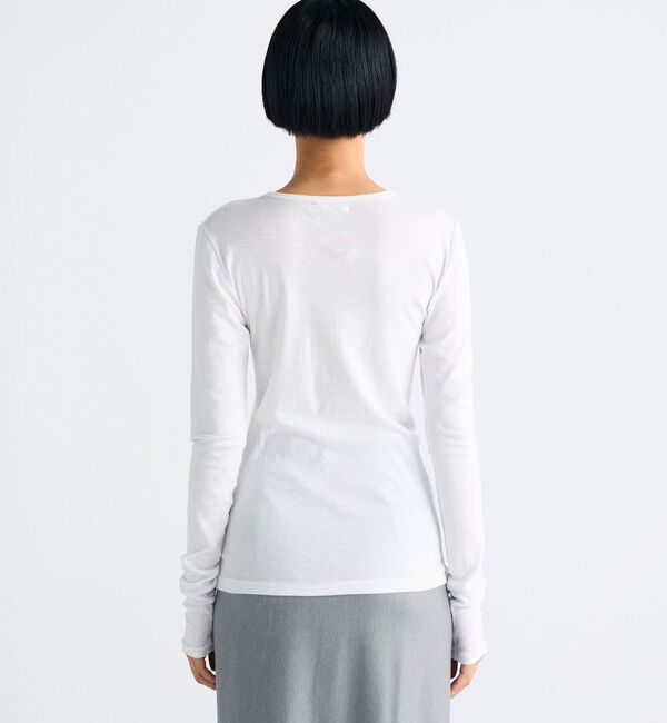 Edition「コットンシルクフライス クルーネックトップ」|Tシャツ・カットソー|