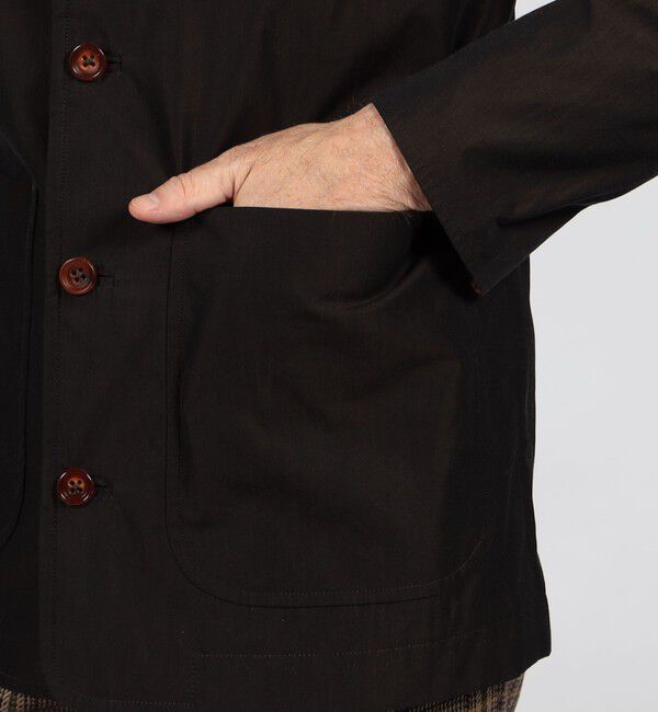 TOMORROWLAND MENS「コットンシャンブレー サボアジャケット」|ブルゾン・スタジャン|