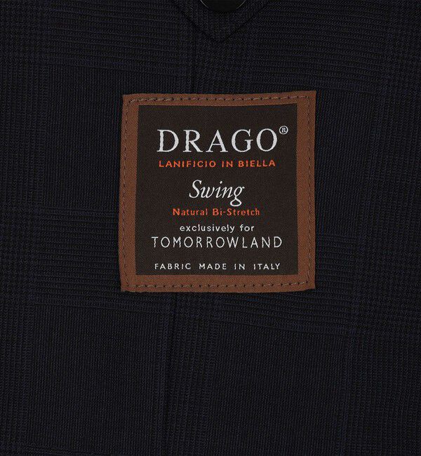 TOMORROWLAND MENS「Super130'sウール シングルブレステッド2Bジャケット DRAGO SWING」|テーラードジャケット|
