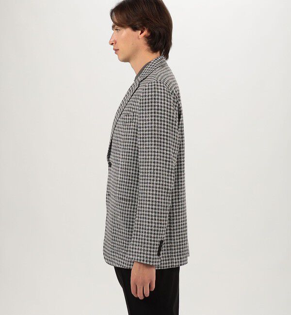 TOMORROWLAND MENS「ヴィスコースコットンポリエステル サマーブークレ シングルブレステッド2Bジャケット ANGELICO」|テーラードジャケット|