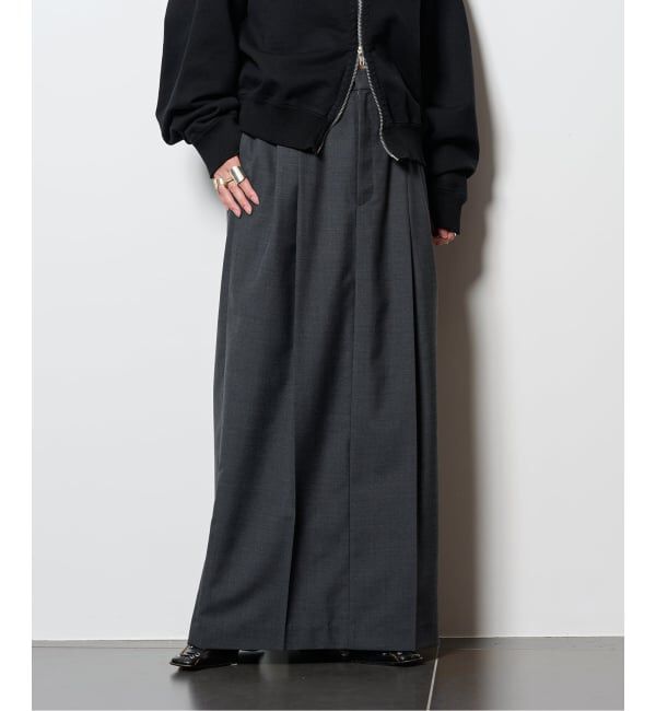  「《追加2》SLACKS LIKE スカート」|スカート|グレー