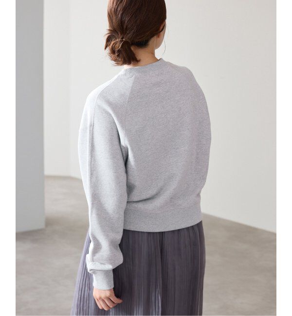 IENA「《追加2》コットン 裏毛クロップドプルオーバー」|スウェット・ジャージ|