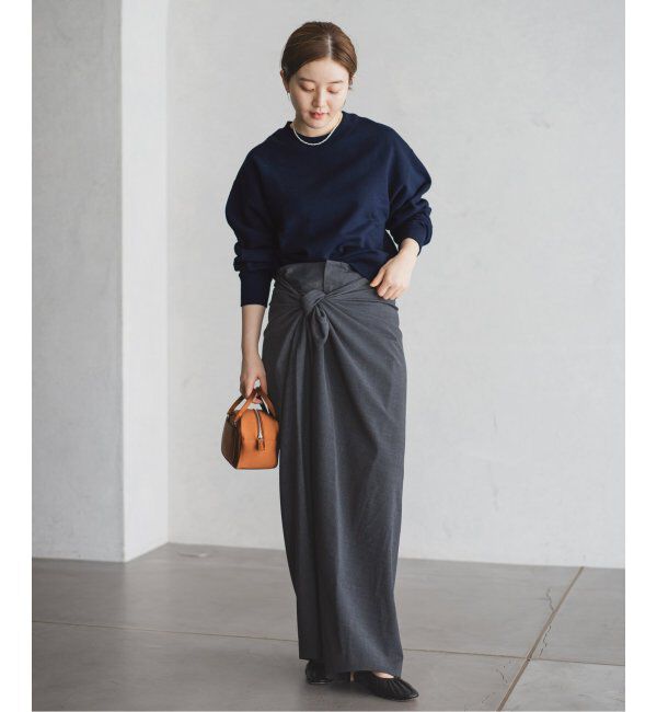 IENA「《追加2》コットン 裏毛クロップドプルオーバー」|スウェット・ジャージ|