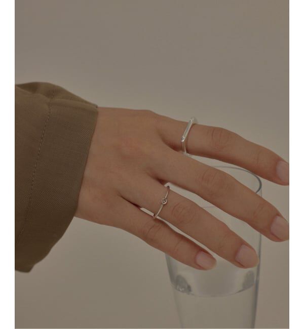 SLOBE IENA「unique/ユニーク SLOBE別注 ダイヤモンド2粒リング」|リング|