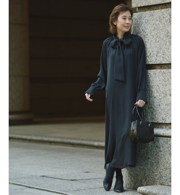 VERMEIL par iena「《追加2》NEW 2WAY ボウタイワンピース」|ワンピース|