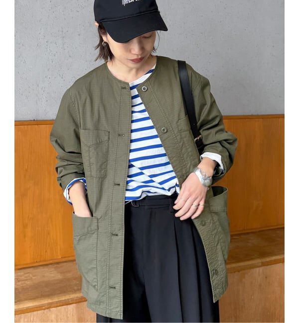 SLOBE IENA「《追加》ノーカラーサファリブルゾン」|その他|