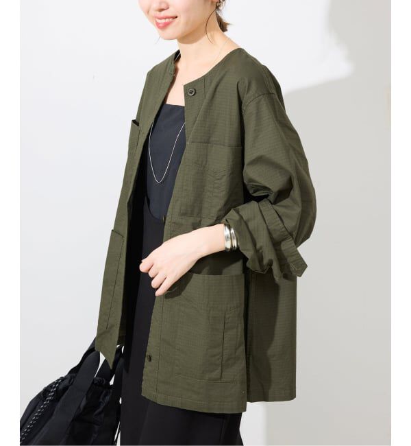 SLOBE IENA「《追加》ノーカラーサファリブルゾン」|その他|