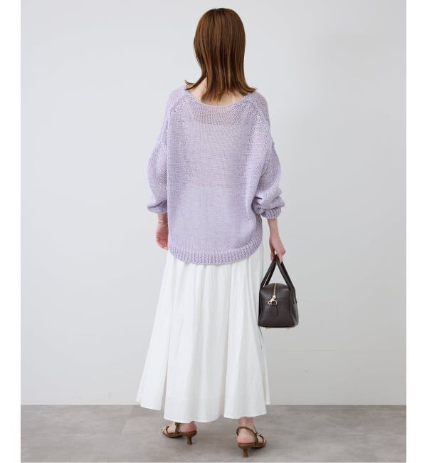 SLOBE IENA「ナイロンワッシャー切り替えギャザースカート」|スカート|