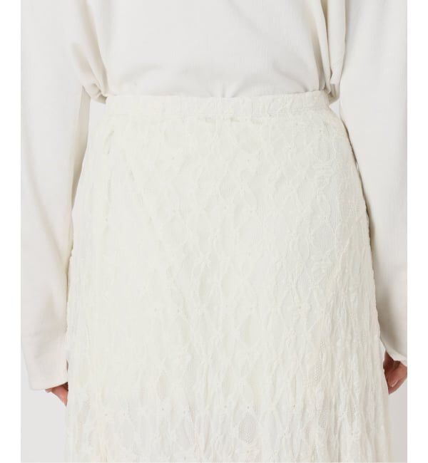 SLOBE IENA「《WEB限定/追加》レースランダムフレアスカート」|スカート|