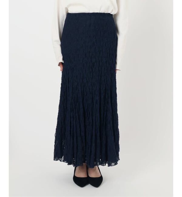 SLOBE IENA「《WEB限定/追加》レースランダムフレアスカート」|スカート|