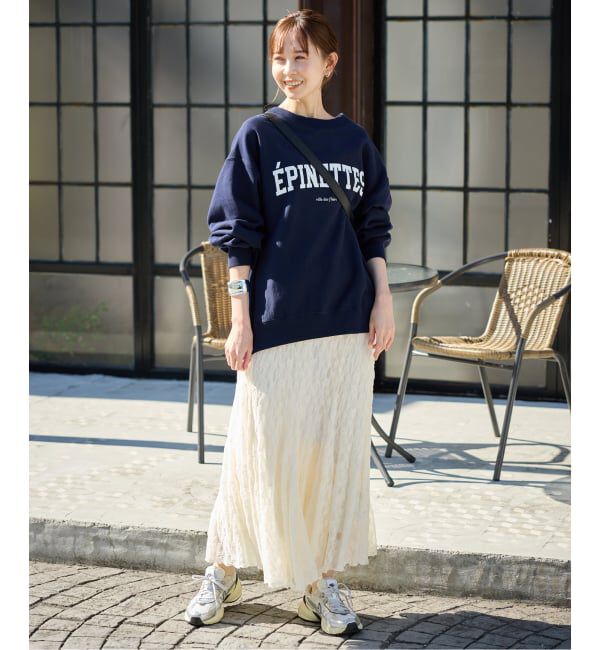 SLOBE IENA「《WEB限定/追加》レースランダムフレアスカート」|スカート|