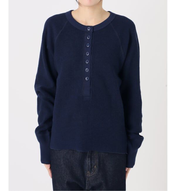 SLOBE IENA「《WEB限定カラー有り/追加》Wフェイスジャージヘンリープルオーバー」|Tシャツ・カットソー|