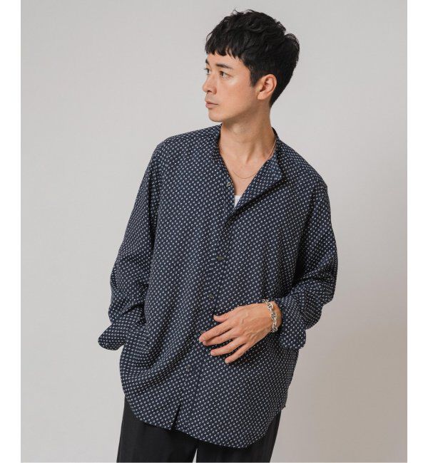 EDIFICE「パターンデシンスタンドカラーシャツ」|シャツ・ブラウス|