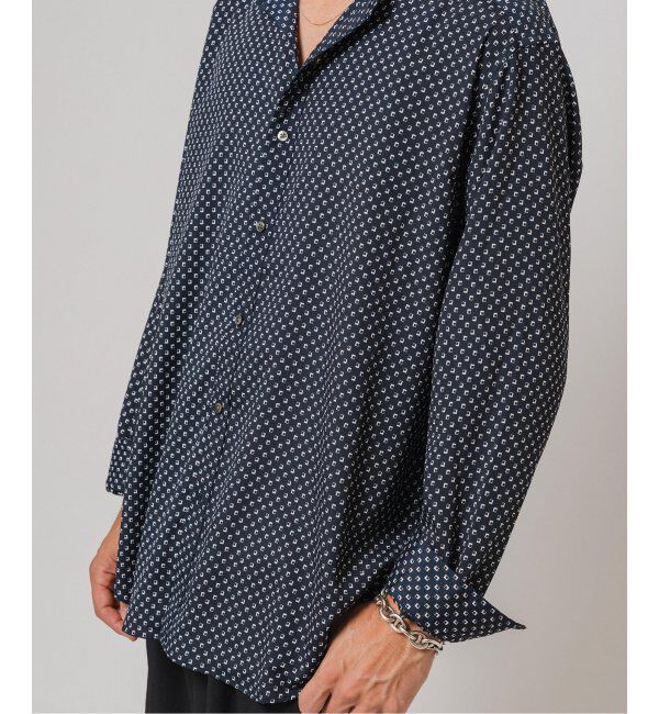 EDIFICE「パターンデシンスタンドカラーシャツ」|シャツ・ブラウス|