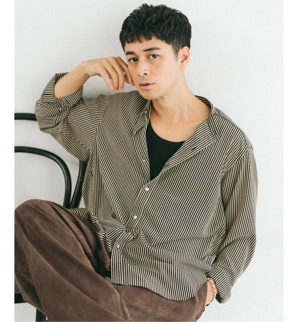 EDIFICE「パターンデシンスタンドカラーシャツ」|シャツ・ブラウス|