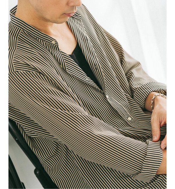 EDIFICE「パターンデシンスタンドカラーシャツ」|シャツ・ブラウス|