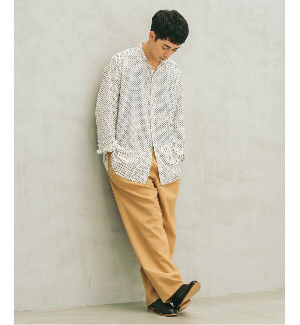 EDIFICE「パターンデシンスタンドカラーシャツ」|シャツ・ブラウス|