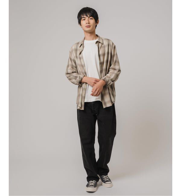 EDIFICE「SUPER 120&rsquo;s ウール チェック レギュラー シャツ」|シャツ・ブラウス|