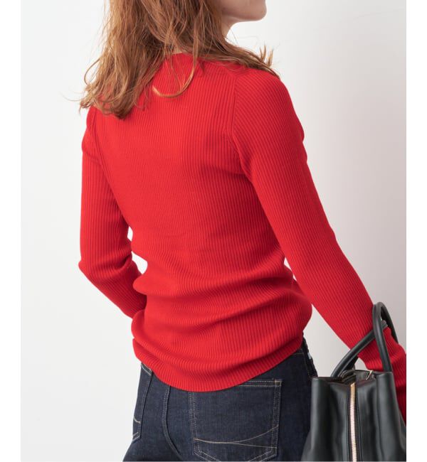 Spick and Span「《WEB限定 / 追加》ウォッシャブル クルーネックリブニット」|ニット・セーター|