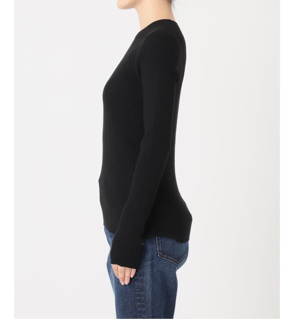 Spick and Span「《WEB限定 / 追加》ウォッシャブル クルーネックリブニット」|ニット・セーター|