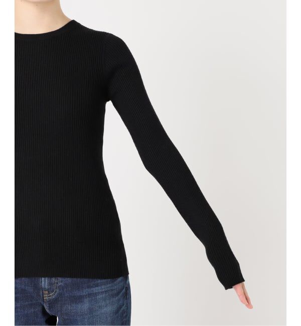 Spick and Span「《WEB限定 / 追加》ウォッシャブル クルーネックリブニット」|ニット・セーター|