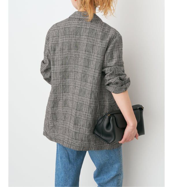 Spick and Span「エアリーリネン1Bジャケット」|テーラードジャケット|