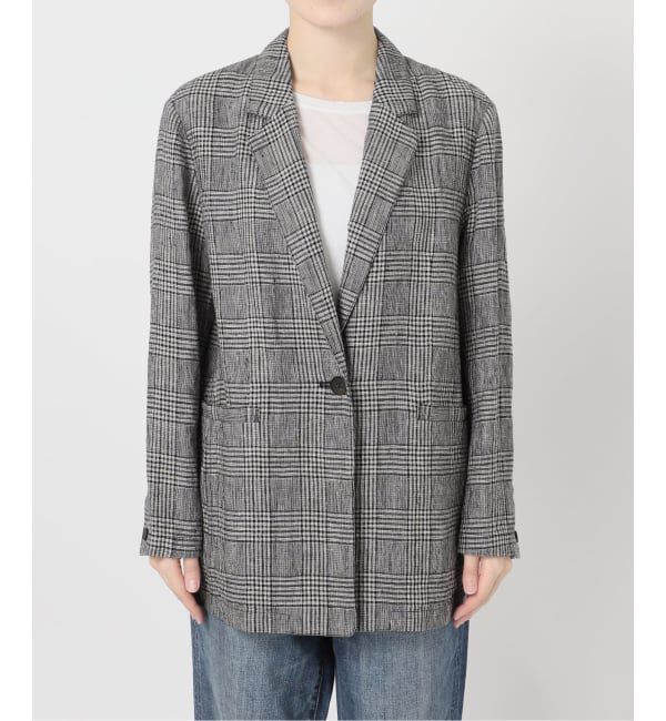 Spick and Span「エアリーリネン1Bジャケット」|テーラードジャケット|