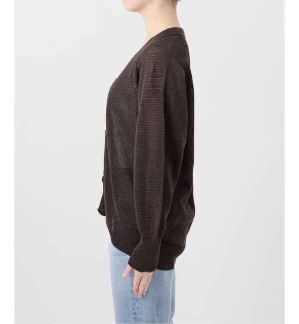 Spick and Span「コットンリネンギマ天竺カーディガン」|カーディガン|