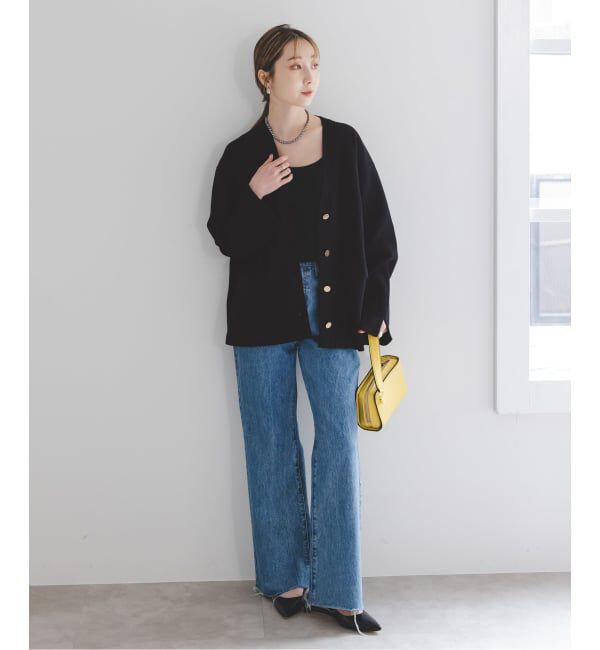 NOBLE「《WEB限定追加》接結ジャケットライクカーディガン」|カーディガン|