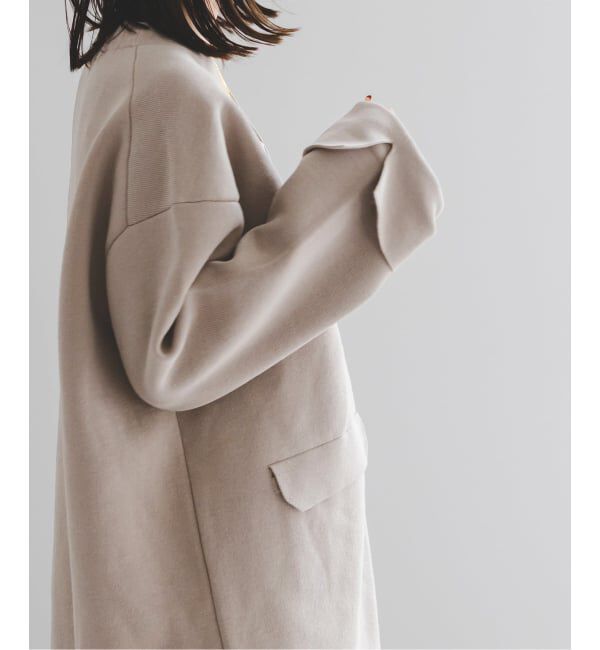 NOBLE「《WEB限定追加》接結ジャケットライクカーディガン」|カーディガン|