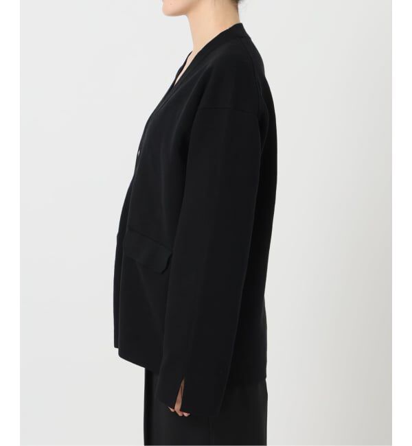 NOBLE「《WEB限定追加》接結ジャケットライクカーディガン」|カーディガン|