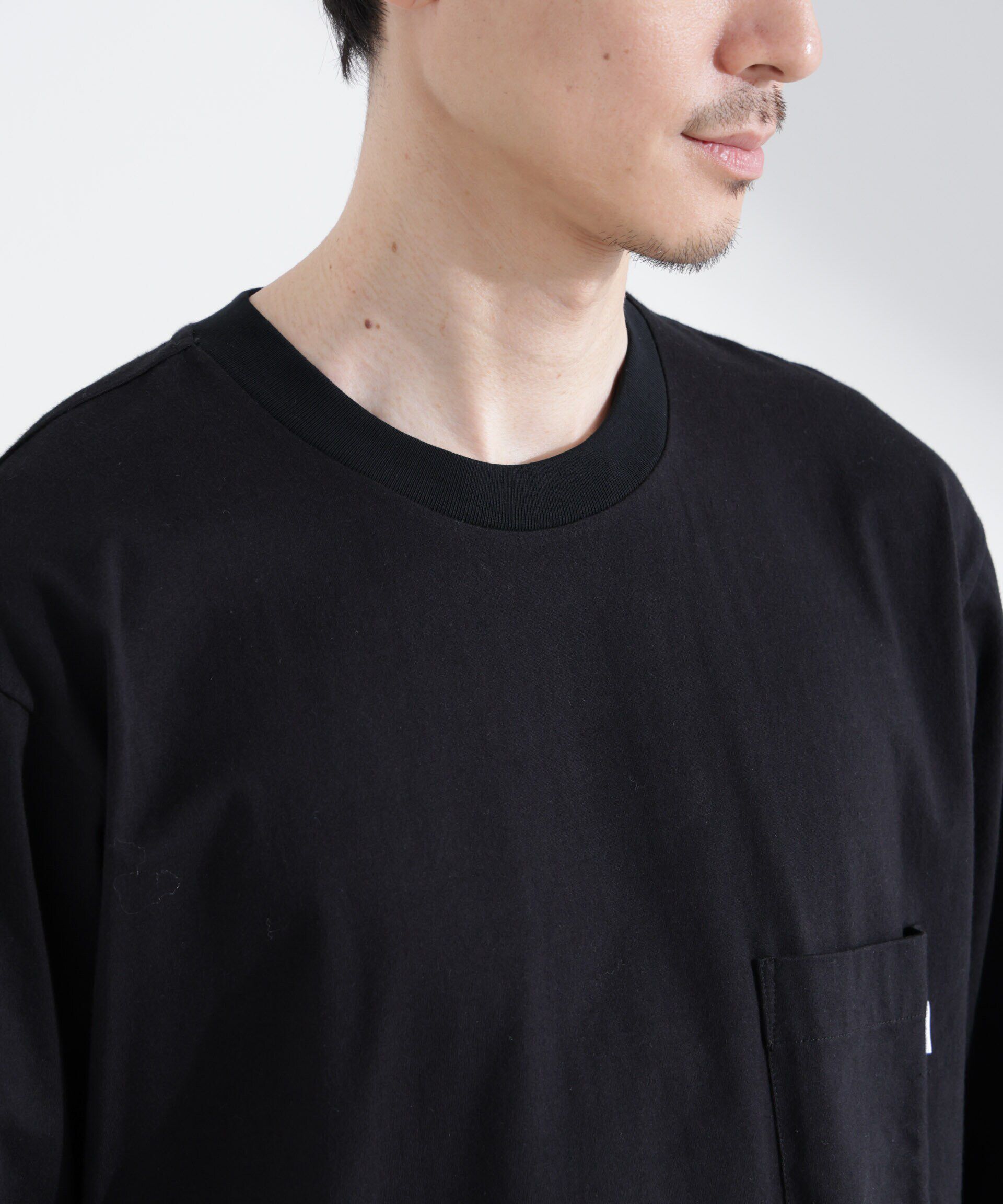 nano･universe「「NJ/CLUB」 ベーシックポケットロングスリーブTシャツ」|Tシャツ・カットソー|