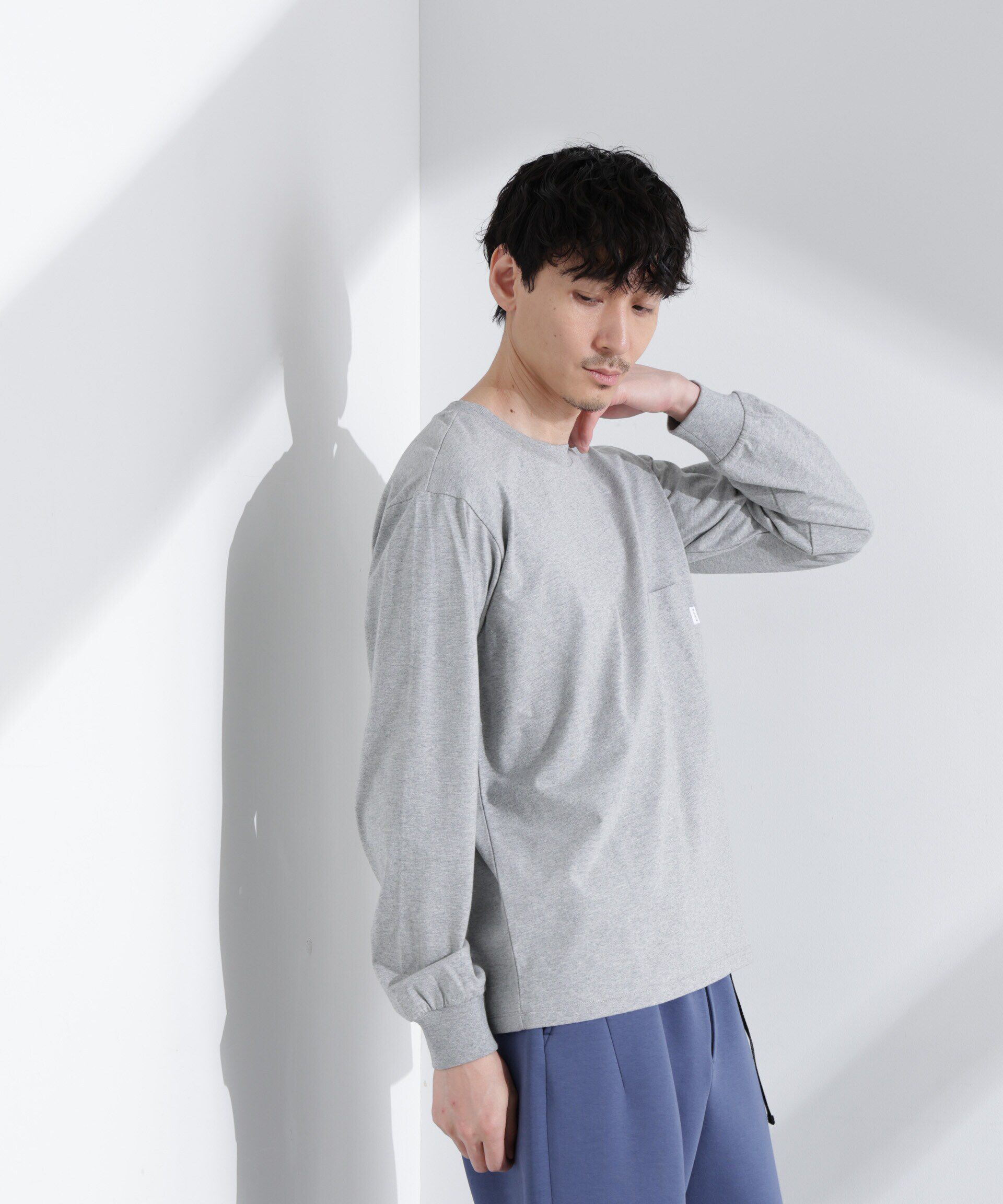 nano･universe「「NJ/CLUB」 ベーシックポケットロングスリーブTシャツ」|Tシャツ・カットソー|