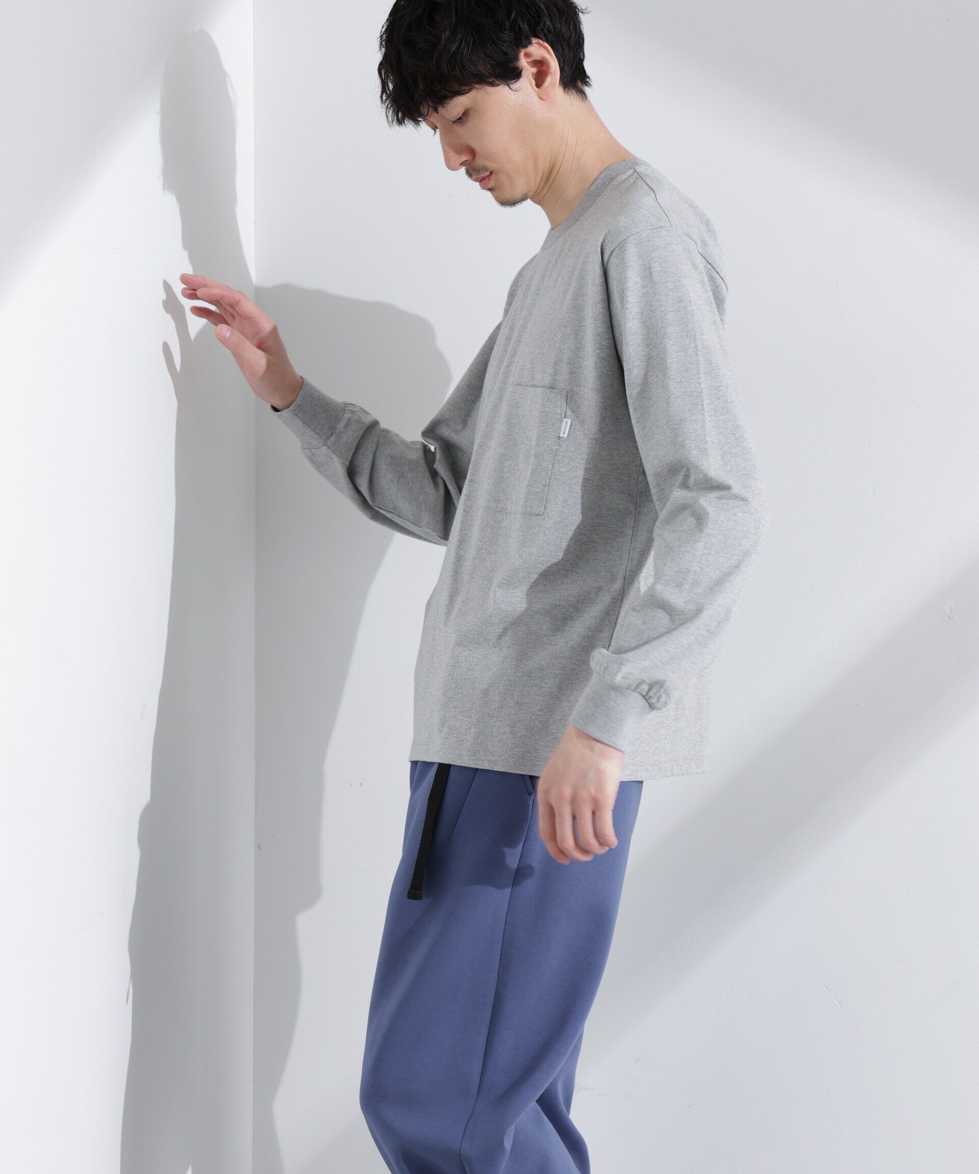 nano･universe「「NJ/CLUB」 ベーシックポケットロングスリーブTシャツ」|Tシャツ・カットソー|
