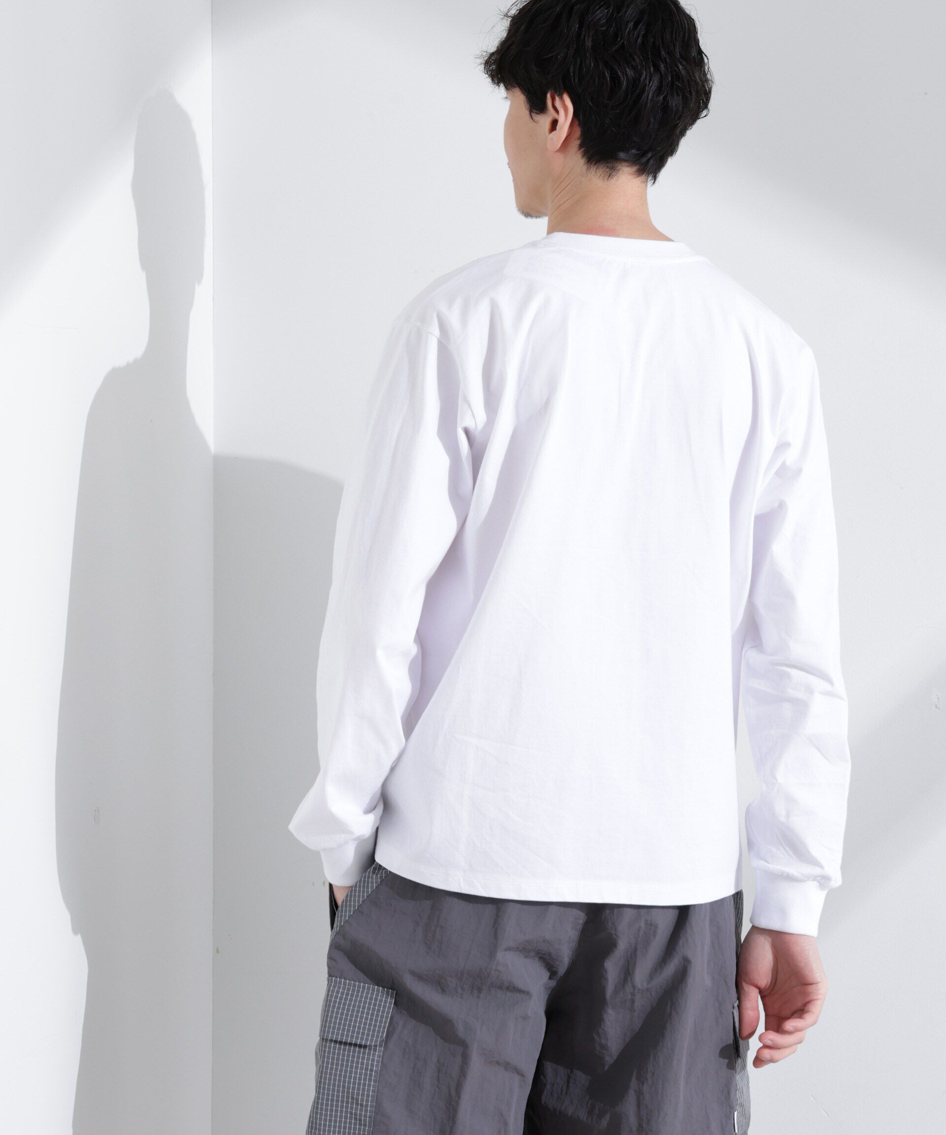 nano･universe「「NJ/CLUB」 ベーシックポケットロングスリーブTシャツ」|Tシャツ・カットソー|