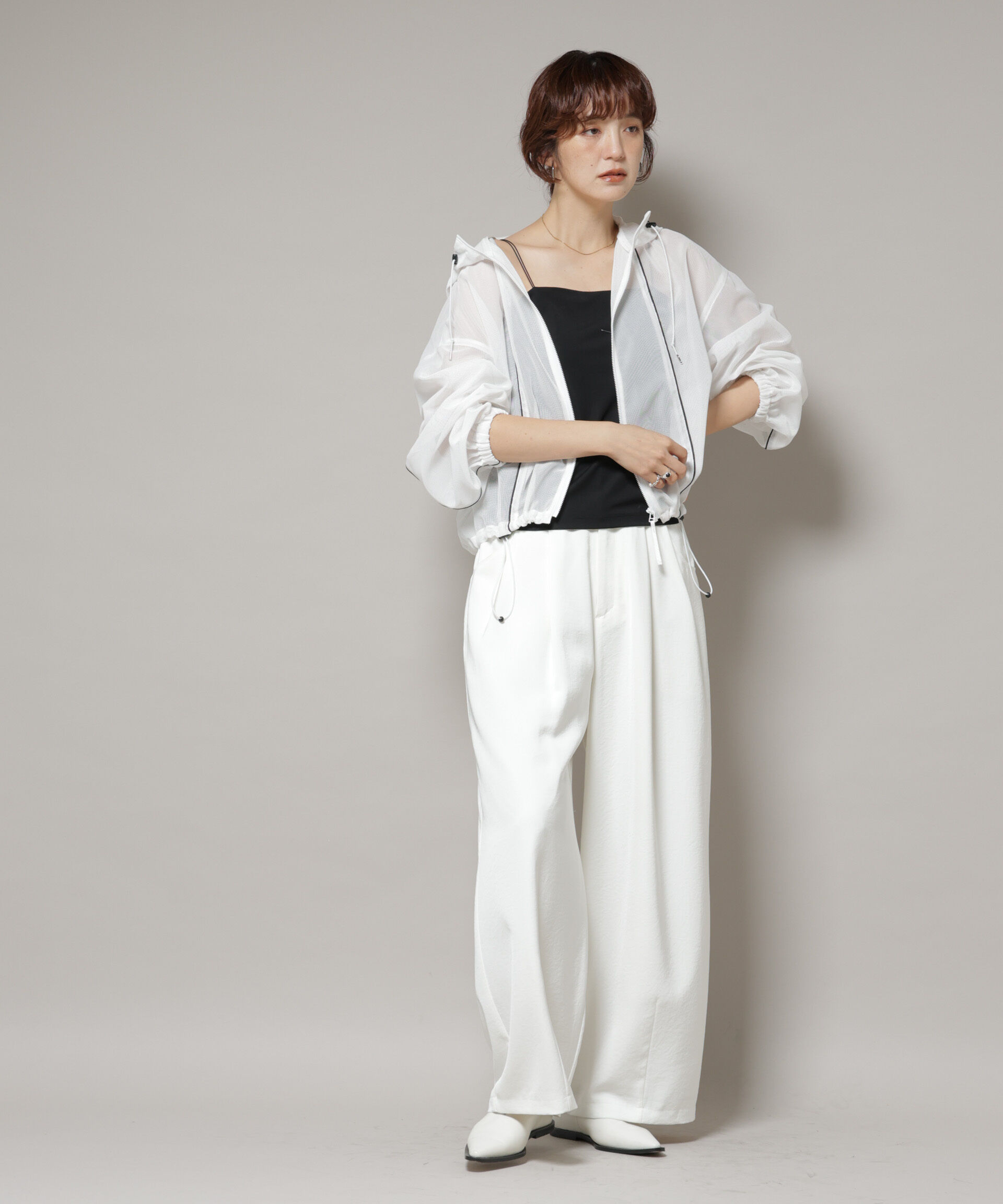 nano･universe「ストレッチポンチカップ付きベアトップキャミソール」|Tシャツ・カットソー|