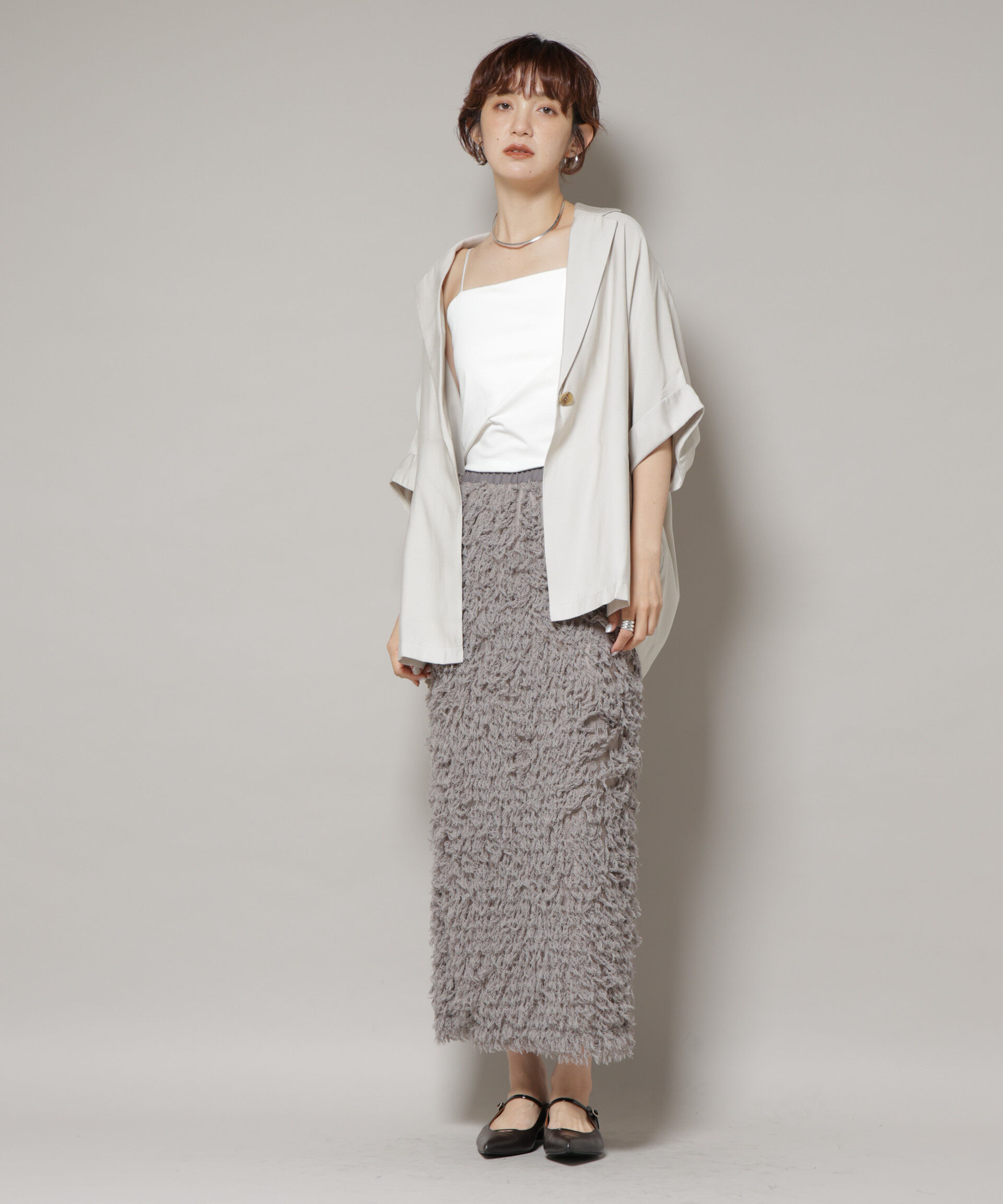 nano･universe「ストレッチポンチカップ付きベアトップキャミソール」|Tシャツ・カットソー|