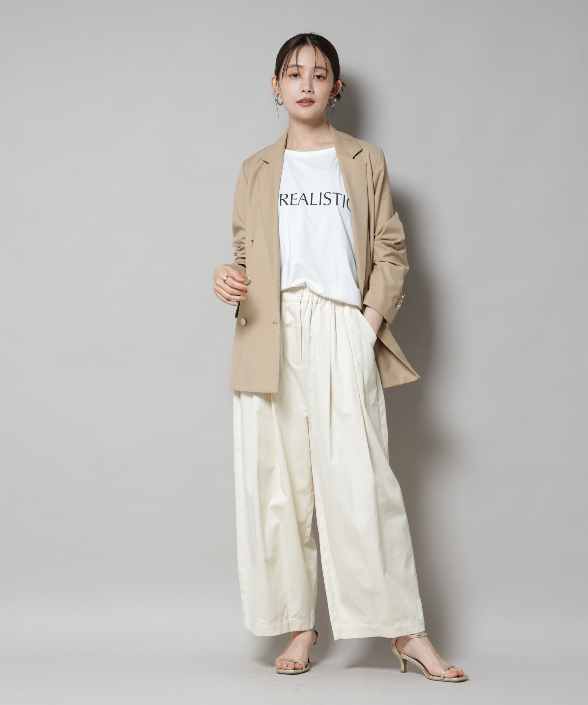 nano･universe「ダブルブレストジャケット」|テーラードジャケット|