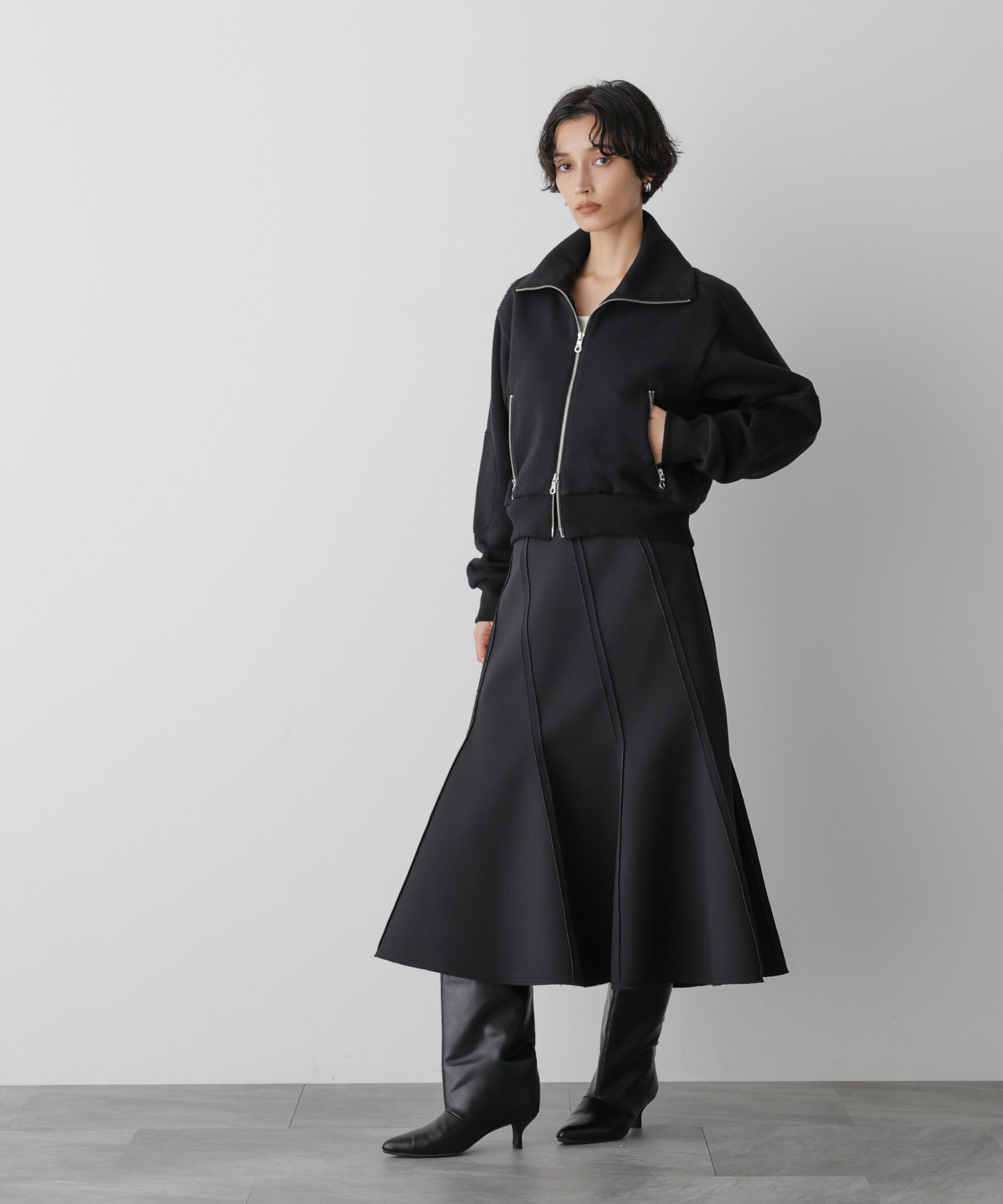  「「STEVELOUR」コンパクトダブルジップスウェット」|スウェット・ジャージ|