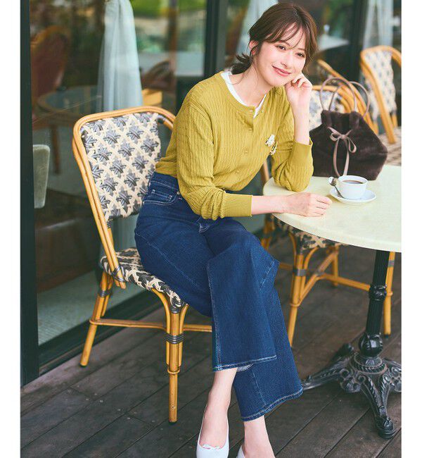 ANY SIS「【美Denimシリーズ】セミカーブワイド デニム」|デニム|インディゴ