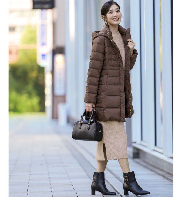 ANY SIS「【2WAY】シルキータフタロング ダウン」|ダウン|