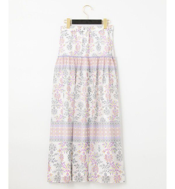 GRACE CONTINENTAL「サラサシフォンロングスカート」|スカート|