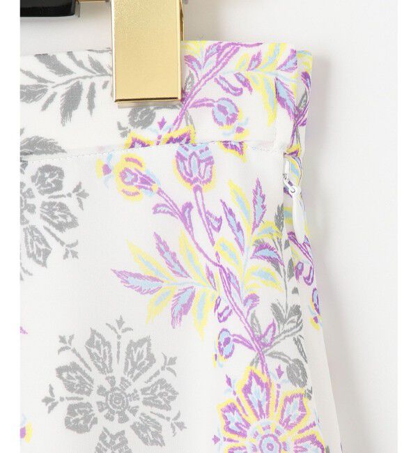 GRACE CONTINENTAL「サラサシフォンロングスカート」|スカート|