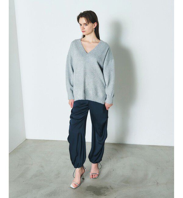 Diagram「ラメVネックニットトップ」|ニット・セーター|