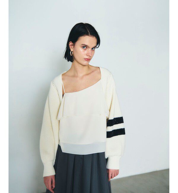 Diagram「畦ショートニットカーディガン」|カーディガン|