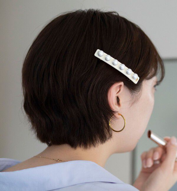 NOLLEY'S「パールバレッタ」|ヘアバンド|オフホワイト